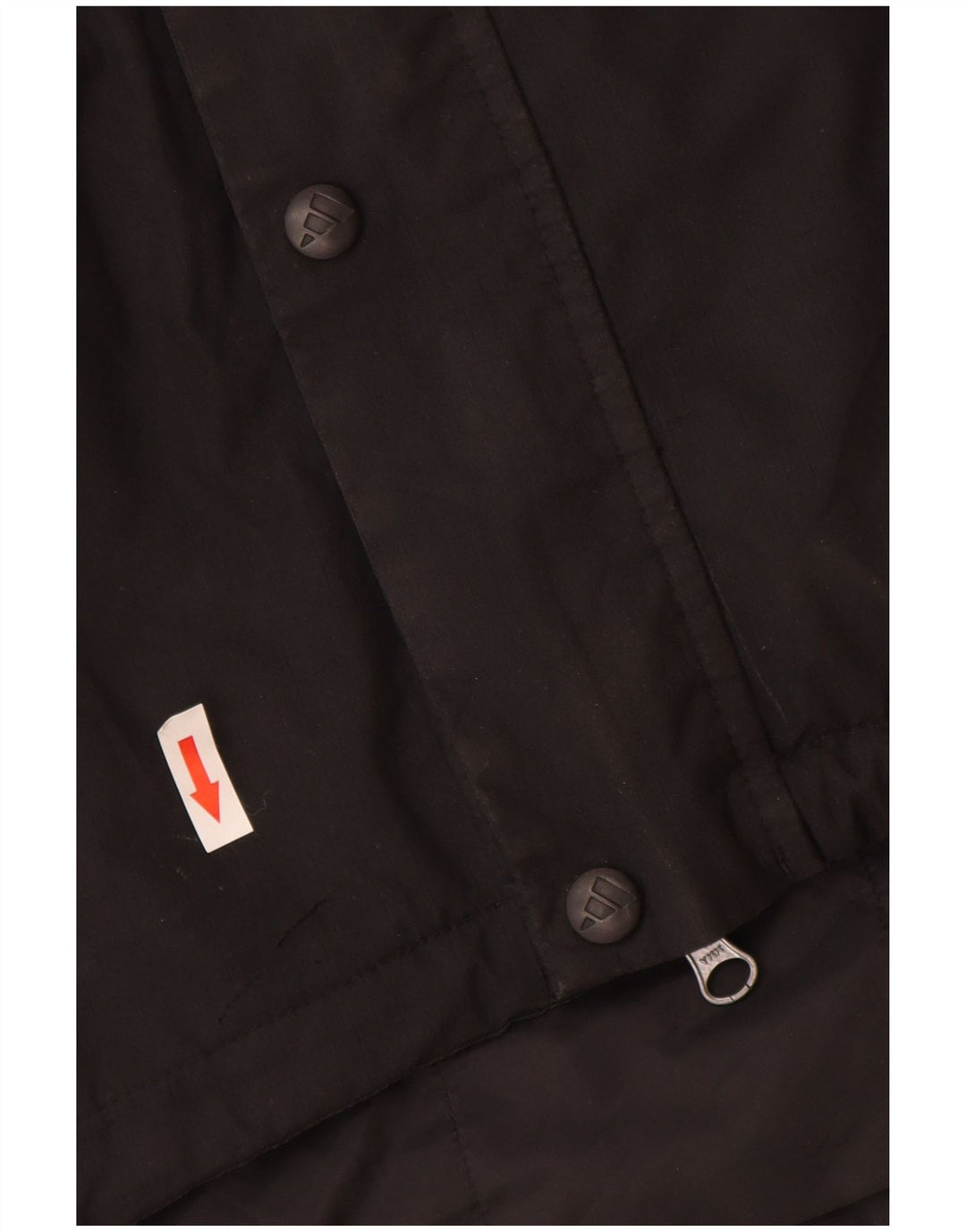 Adidas Chaqueta cortavientos con capucha para hombre UK 40/42 Medium Negro Poliamida