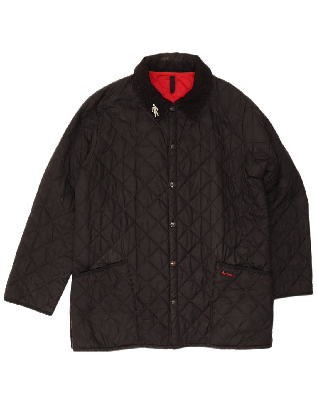 Barbour Chaqueta acolchada para hombre UK 40 Large Poliamida negra