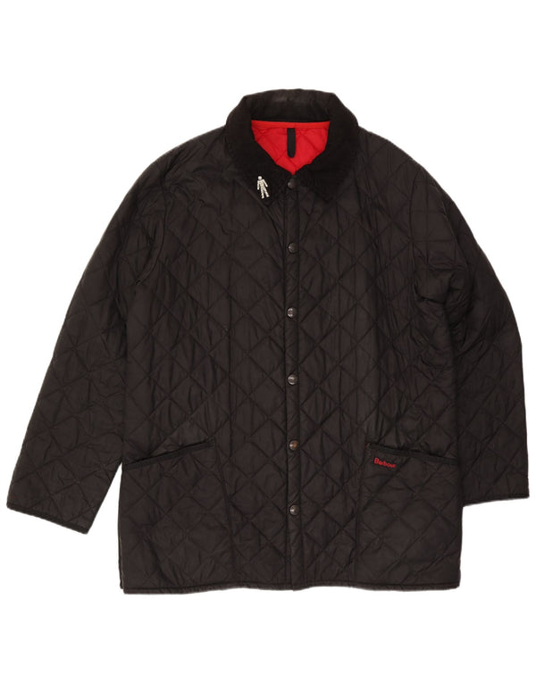 Barbour Chaqueta acolchada para hombre UK 40 Large Poliamida negra