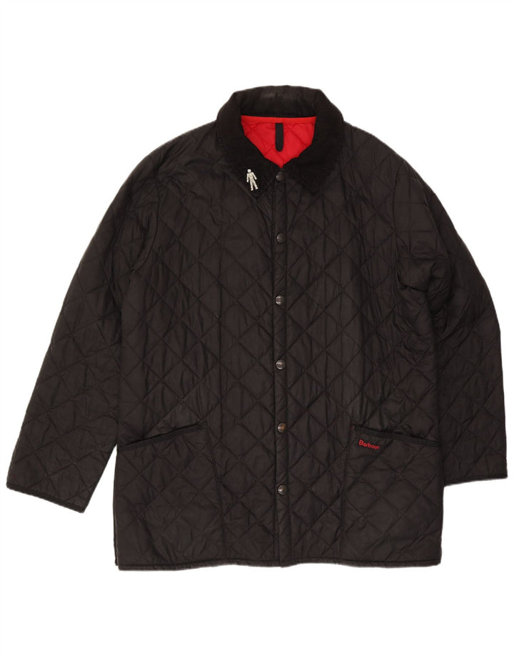 Barbour Chaqueta acolchada para hombre UK 40 Large Poliamida negra