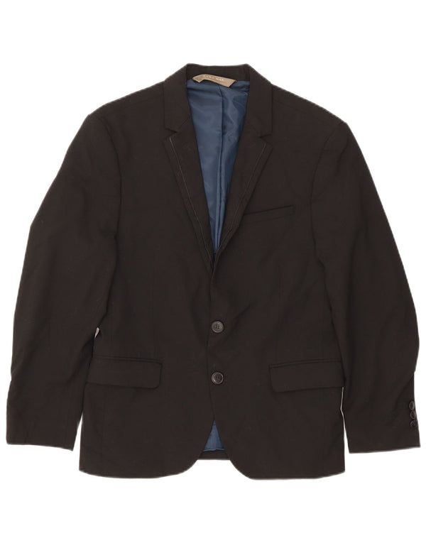 Zara Chaqueta Blazer De 2 Botones Para Hombre EU 44 XS Negro Poliéster