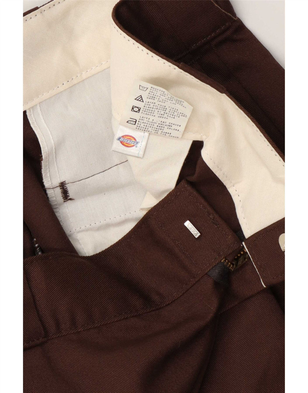 Dickies Pantalón cargo recto para hombre W36 L31 Poliéster marrón