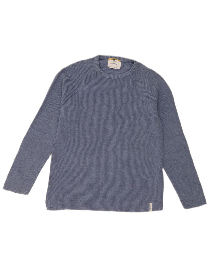 Zara Jersey con Cuello Redondo para Niños 11-12 Años Azul