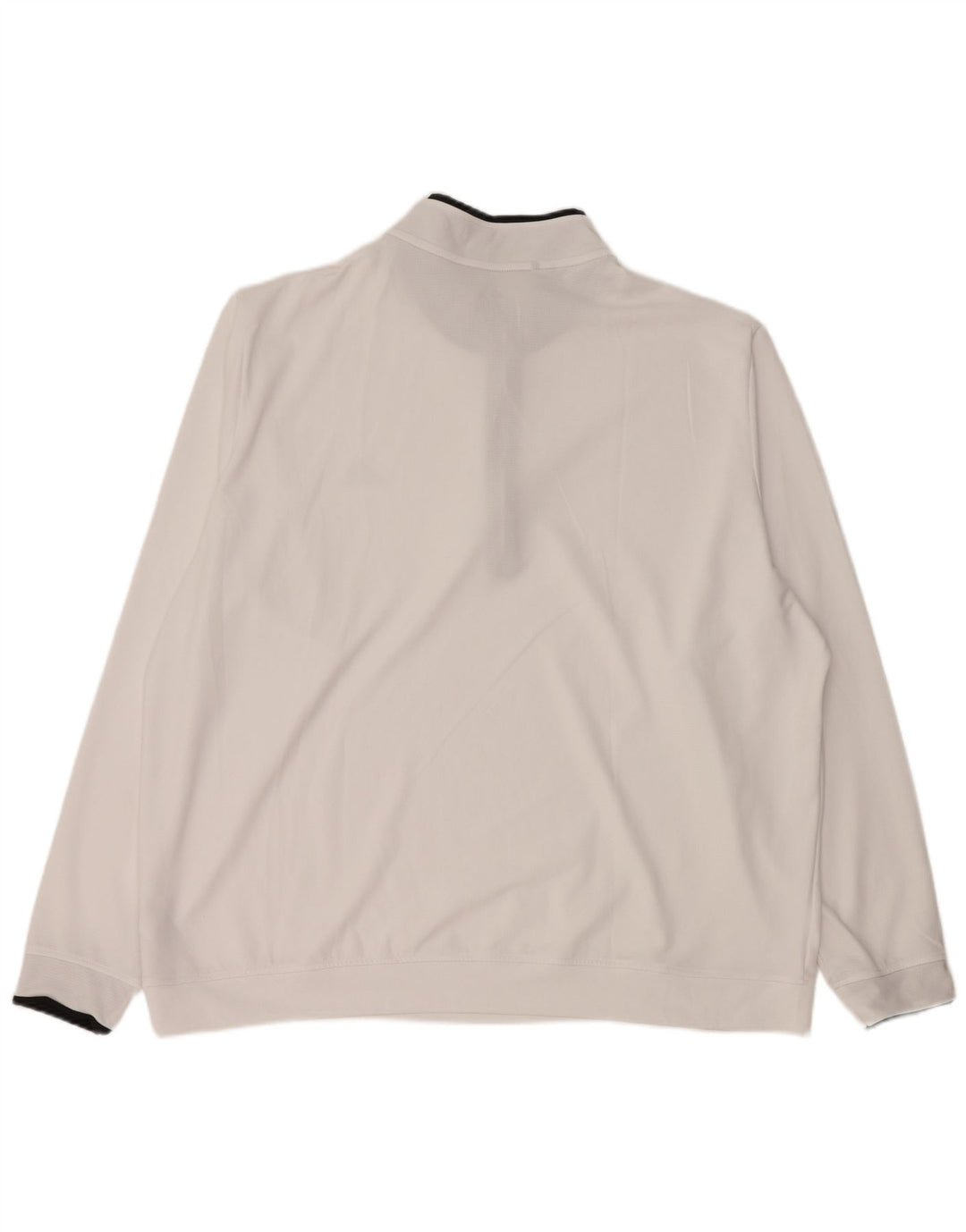 ADIDAS Sudadera con cuello y cremallera para hombre Jersey 2XL Poliéster blanco