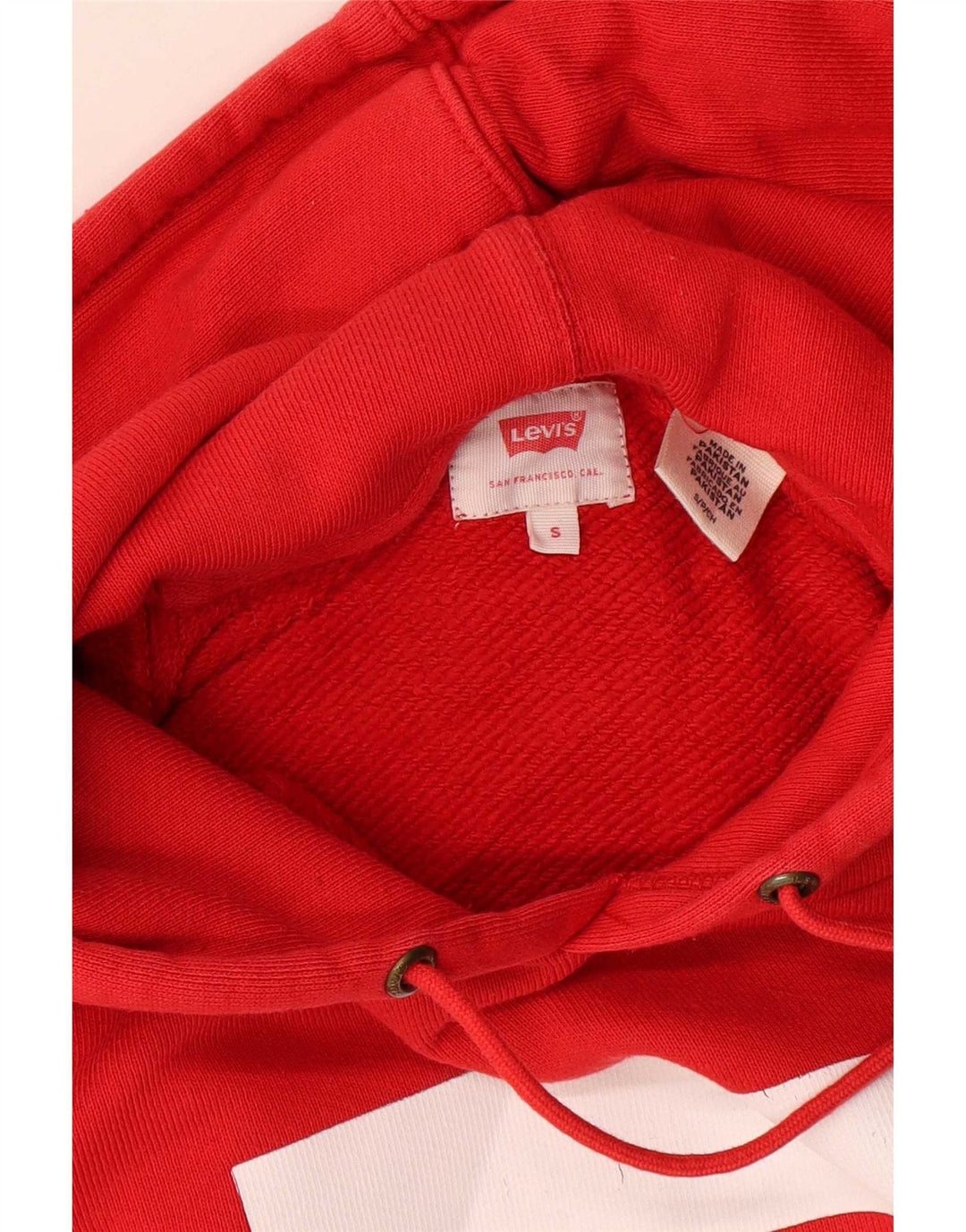 Levi's Hombre Sudadera Con Capucha Gráfica Jersey Pequeño De Algodón Rojo