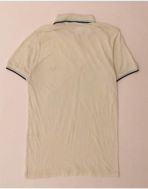 Fred Perry Polo De Hombre De Algodón A Rayas Verde Pequeño