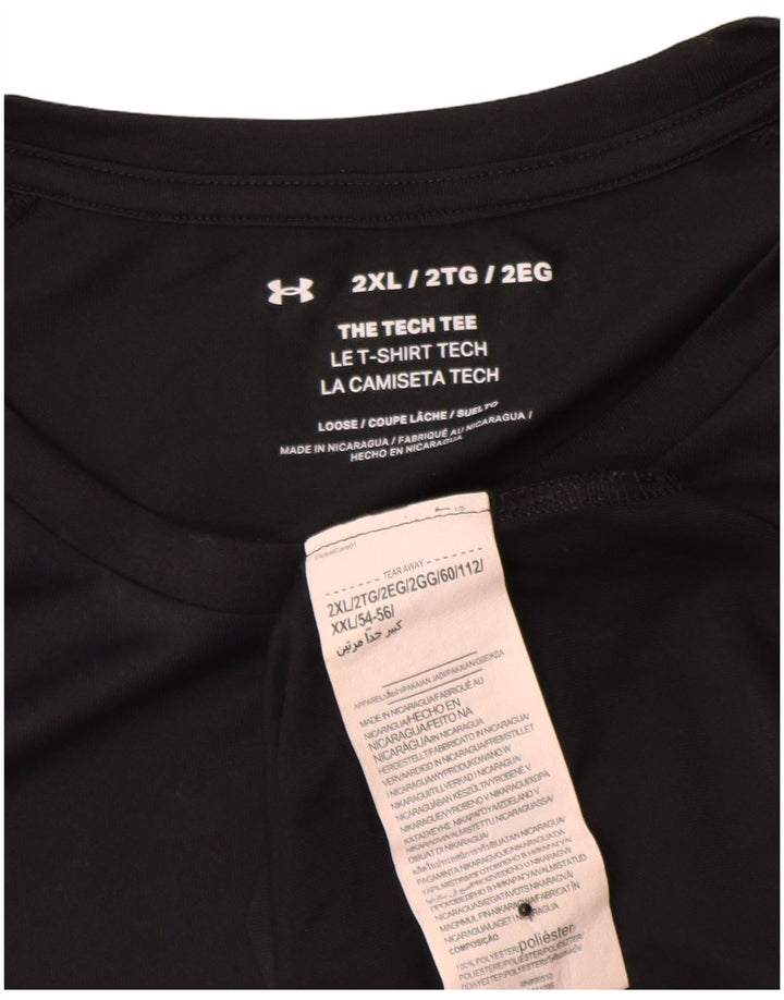 Under Armour Camiseta para hombre Top 2XL Poliéster negro