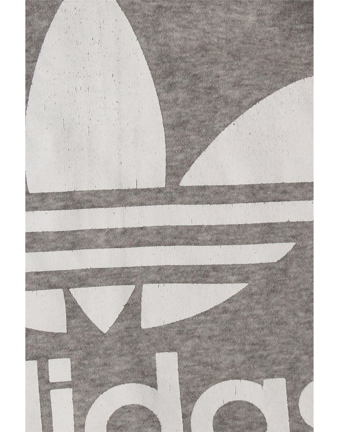 ADIDAS Sudadera con capucha gráfica para mujer UK 10 Small Grey Cotton