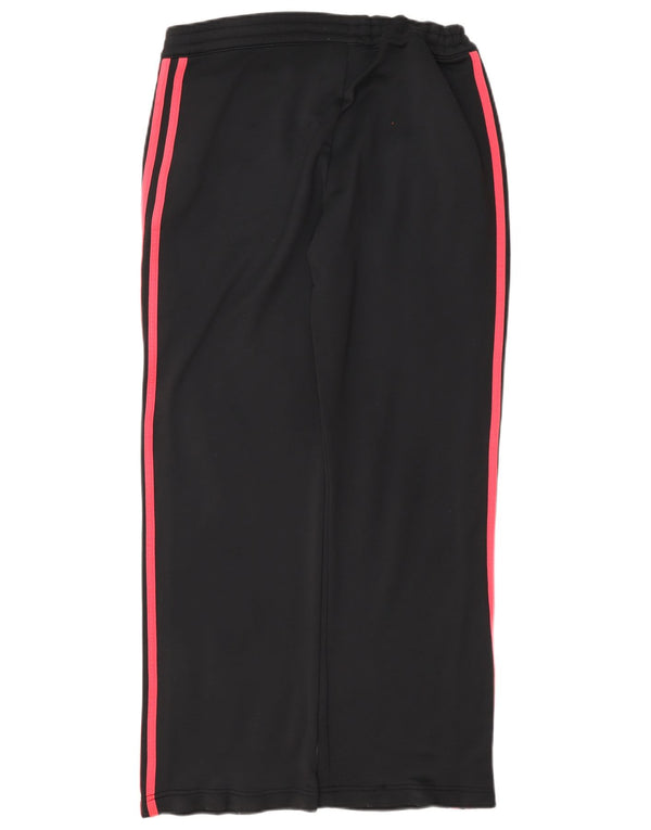 Adidas Pantalones de chándal para mujer UK 12 Medium Negro Poliéster