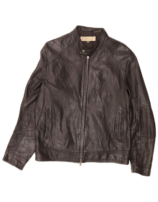Bata Chaqueta Bomber De Cuero Para Hombre IT 50 Medium Black