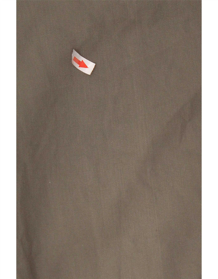 Marks & Spencer Pantalón de traje con pinzas para hombre W38 L33 Poliéster caqui