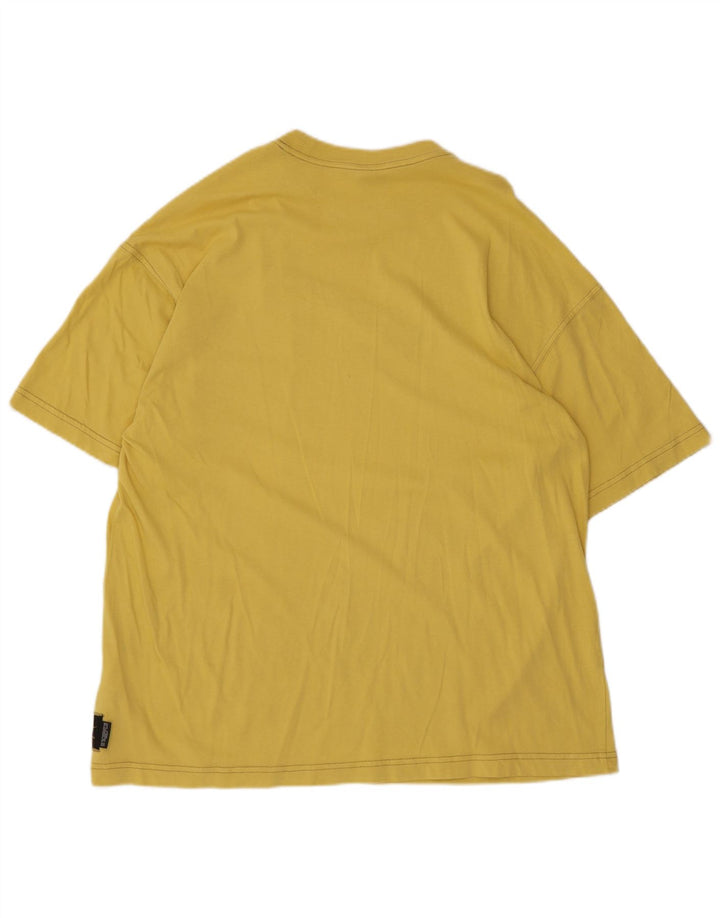 Nike - Camiseta gráfica para hombre, talla pequeña, algodón amarillo