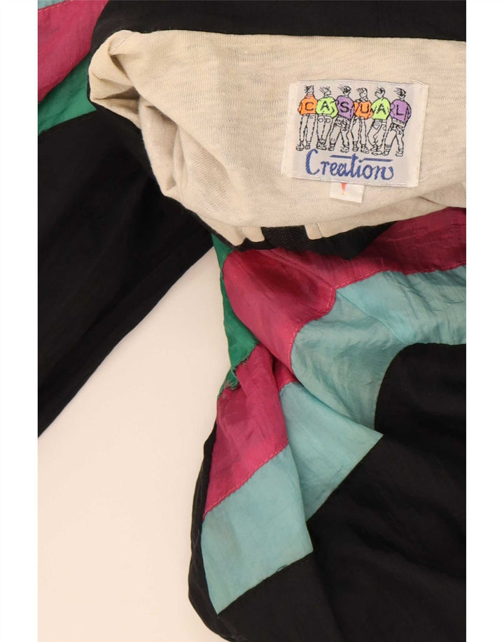 Creation Chaqueta de chándal para hombre XL Negro Colorblock Poliamida