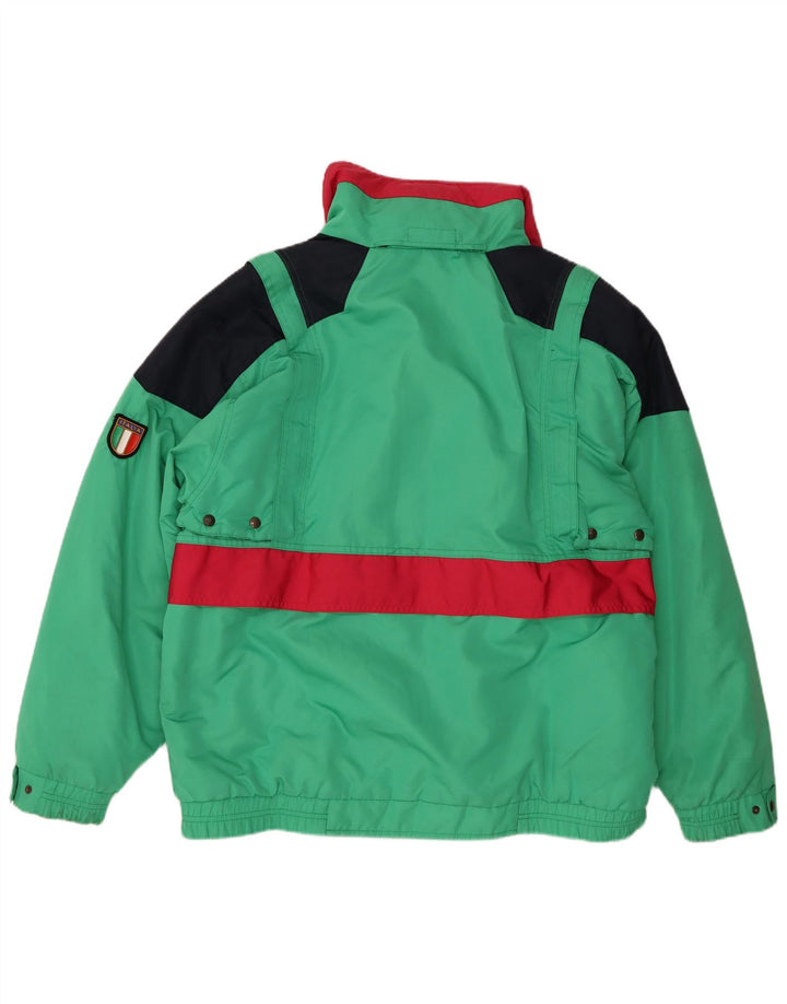 Chaqueta de esquí con capucha para hombre Noruega IT 52 XL Poliéster color verde