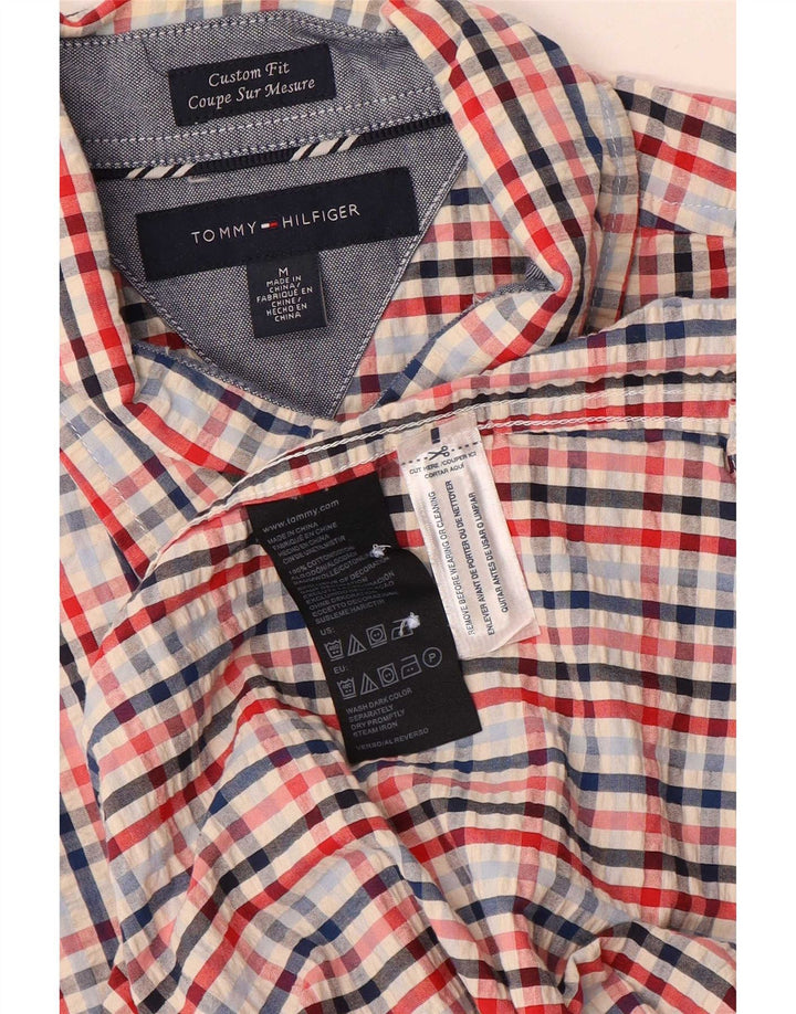 Tommy Hilfiger Camisa de Manga Corta para Hombre Medium Multicolor Vichy
