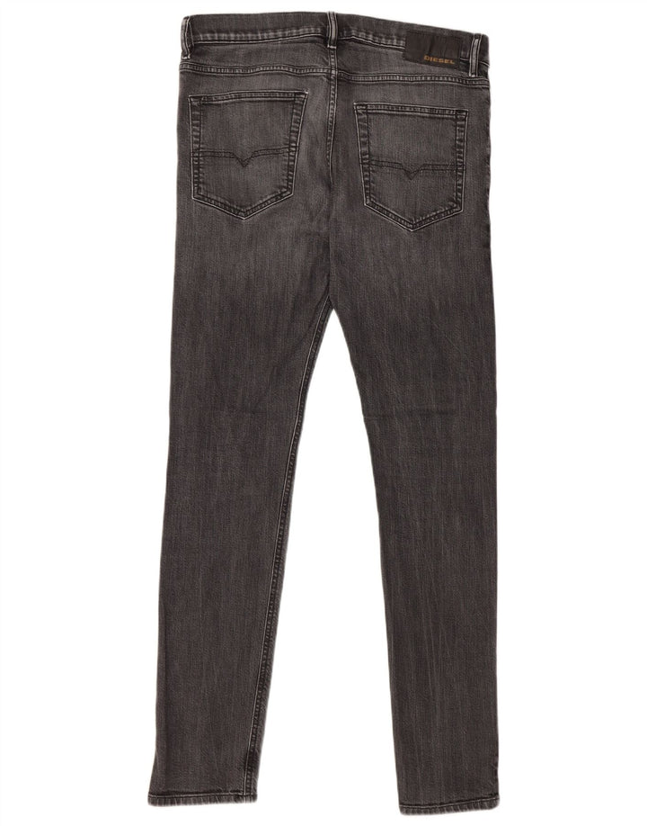 DIESEL Vaqueros ajustados D-Luster para hombre W32 L32 Algodón gris