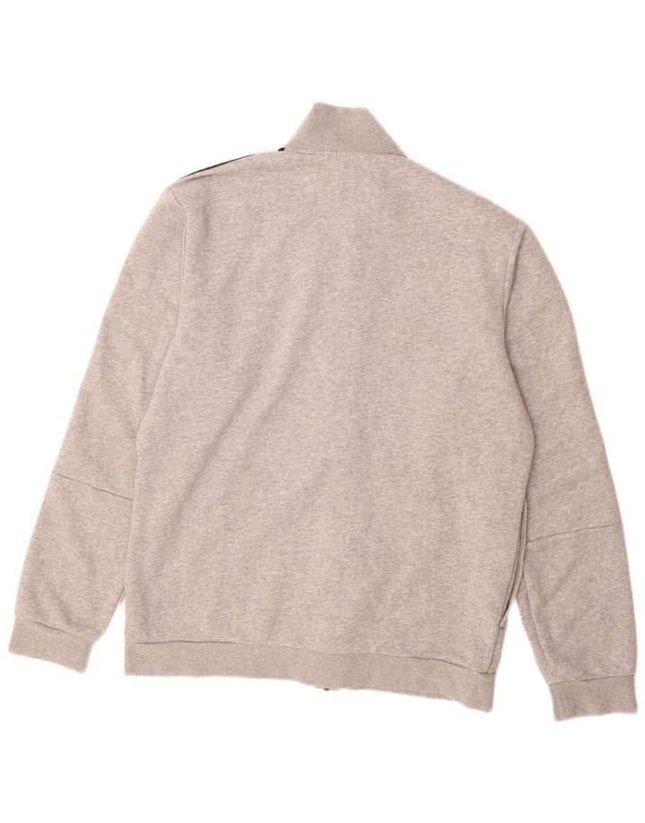 ADIDAS Chaqueta de chándal para hombre UK 44/46 Grande Gris Algodón