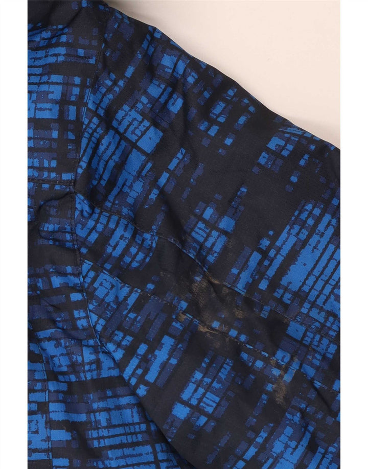 Chaqueta de esquí con capucha y estampado abstracto para hombre Mountain Warehouse UK 36 Small Blue