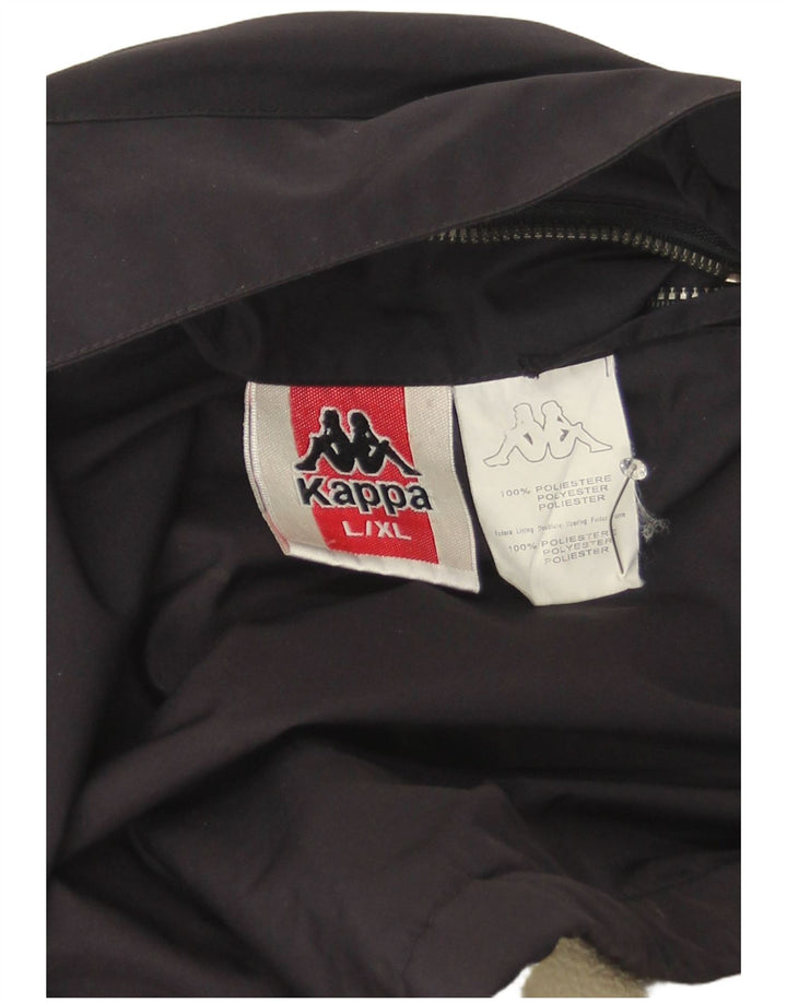 Kappa Chaqueta cortavientos para hombre UK 40 Large Poliéster azul marino