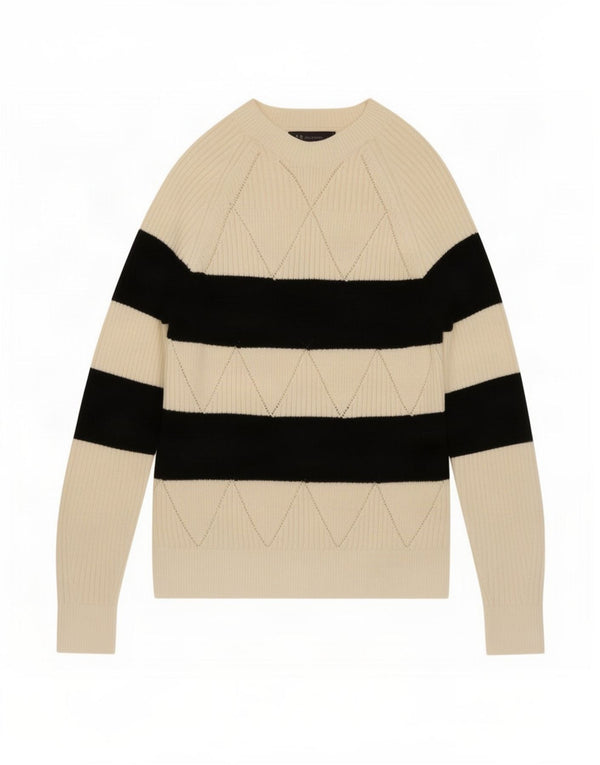 Marks & Spencer Jersey con Cuello Barco para Mujer UK 10 Small White
