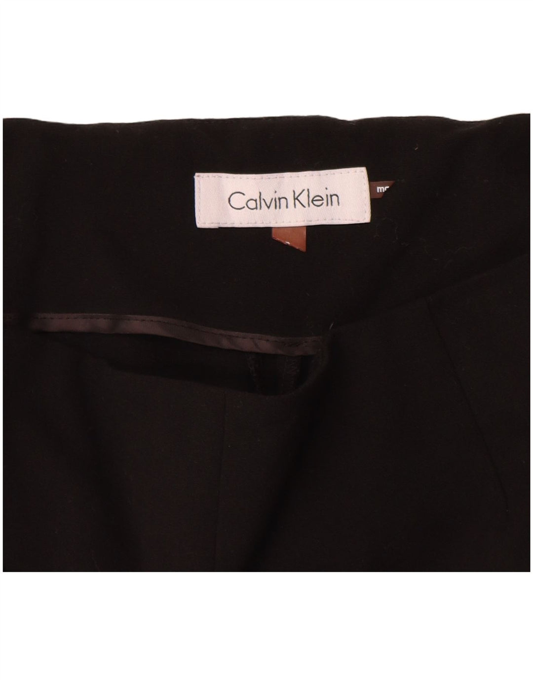 Pantalones de traje ajustados para mujer Calvin Klein W28 L27 Poliéster negro