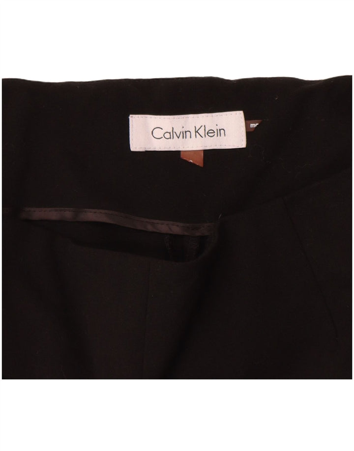 Pantalones de traje ajustados para mujer Calvin Klein W28 L27 Poliéster negro
