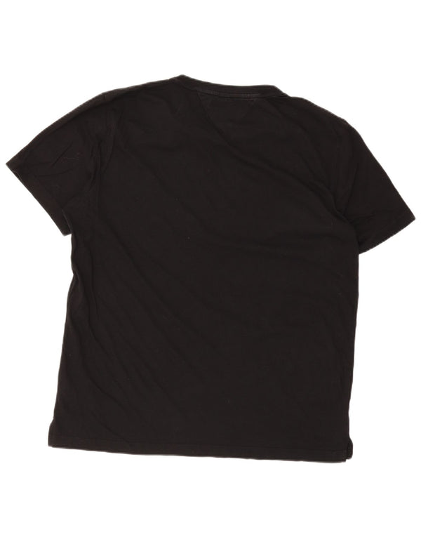 TOMMY HILFIGER Camiseta para hombre Top 2XL Algodón negro