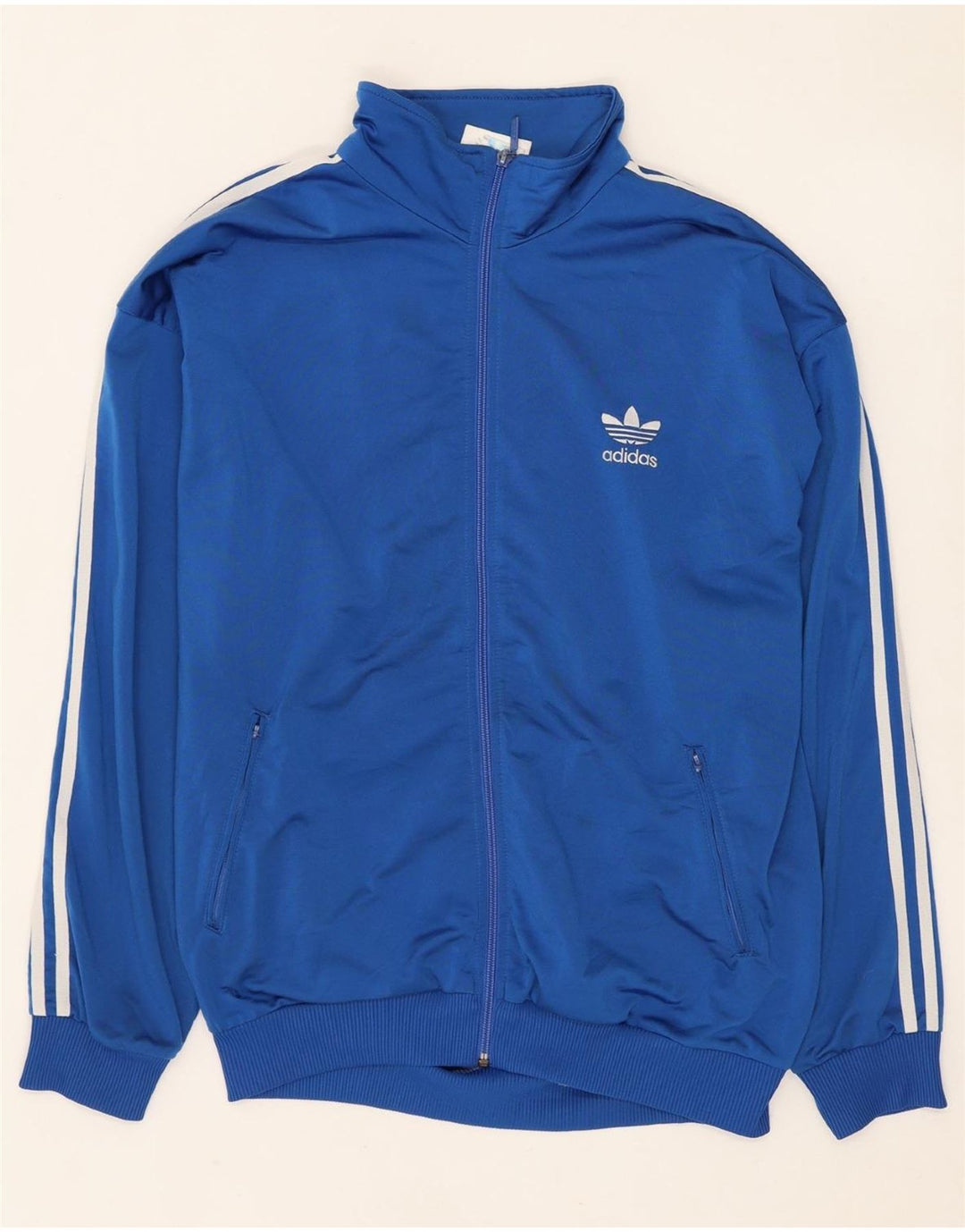 ADIDAS Chaqueta de chándal holgada para hombre UK 40/42 Poliéster azul medio