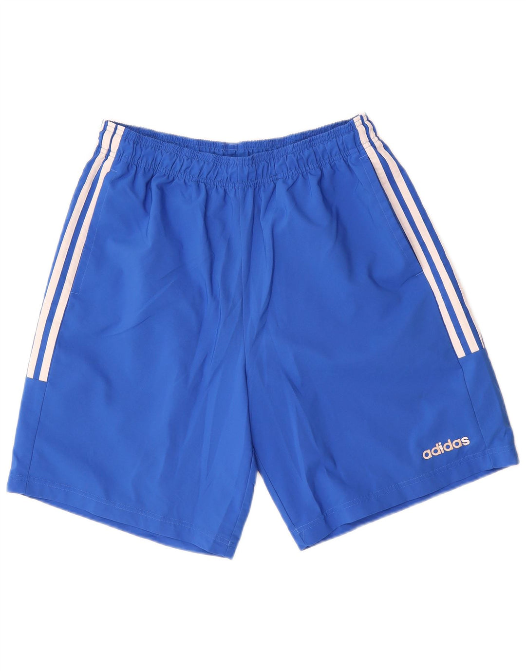 Adidas - Pantalones cortos deportivos para hombre, poliéster azul grande