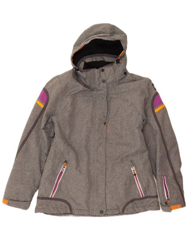 Killtec Chaqueta cortavientos con capucha para mujer IT 44 Gris medio Colorblock