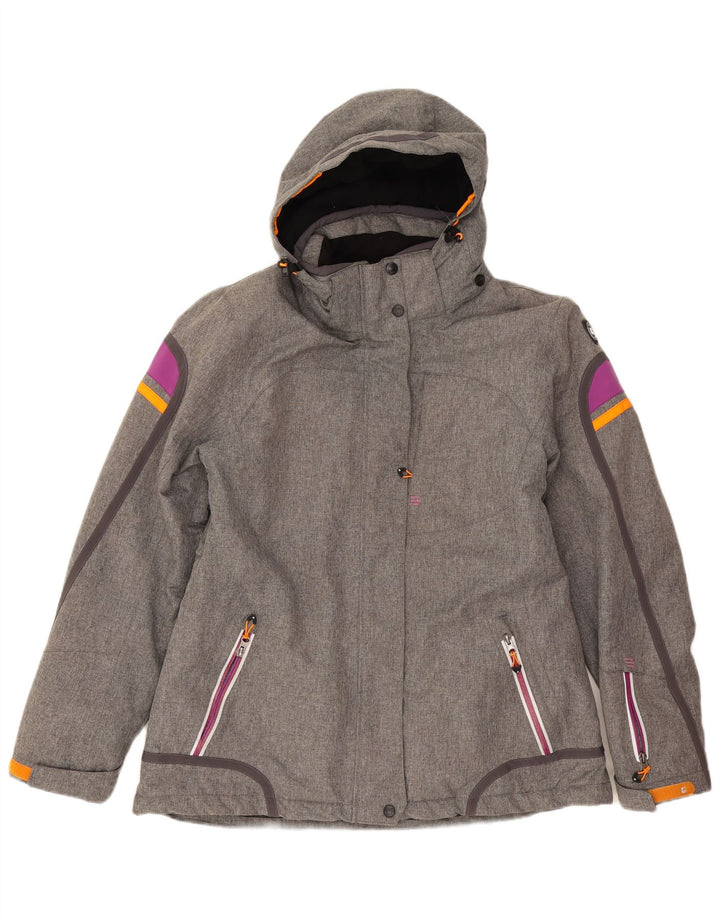Killtec Chaqueta cortavientos con capucha para mujer IT 44 Gris medio Colorblock