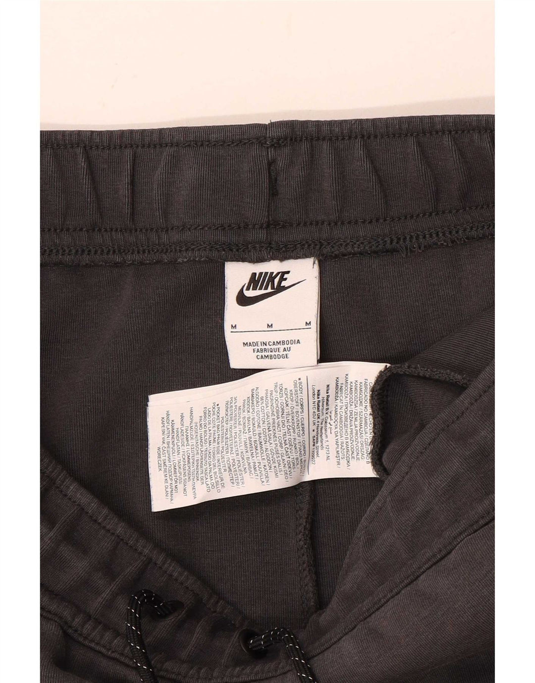 Pantalón De Chándal Nike Hombre Joggers Gris Medio Algodón