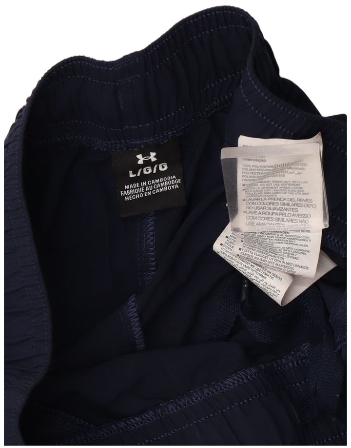 Under Armour Pantalones cortos deportivos gráficos para hombre Poliéster azul marino grande