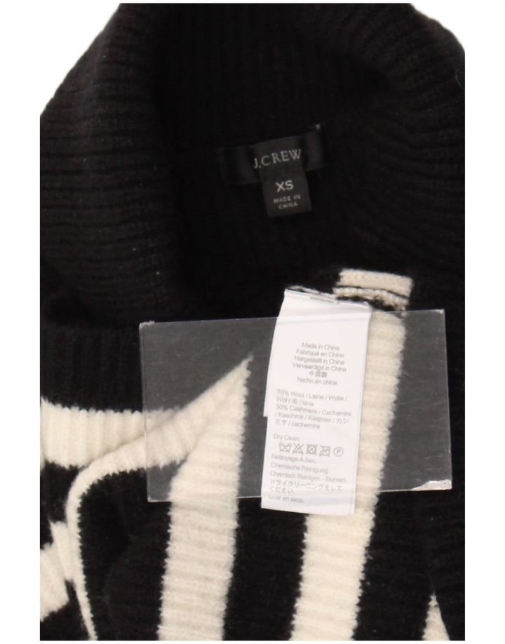 J. CREW Suéter tipo jersey de gran tamaño con cuello vuelto para mujer UK 6 XS Negro