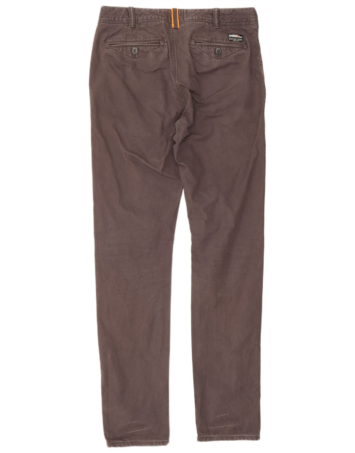 Superdry Pantalón chino ajustado para hombre W30 L32 Marrón