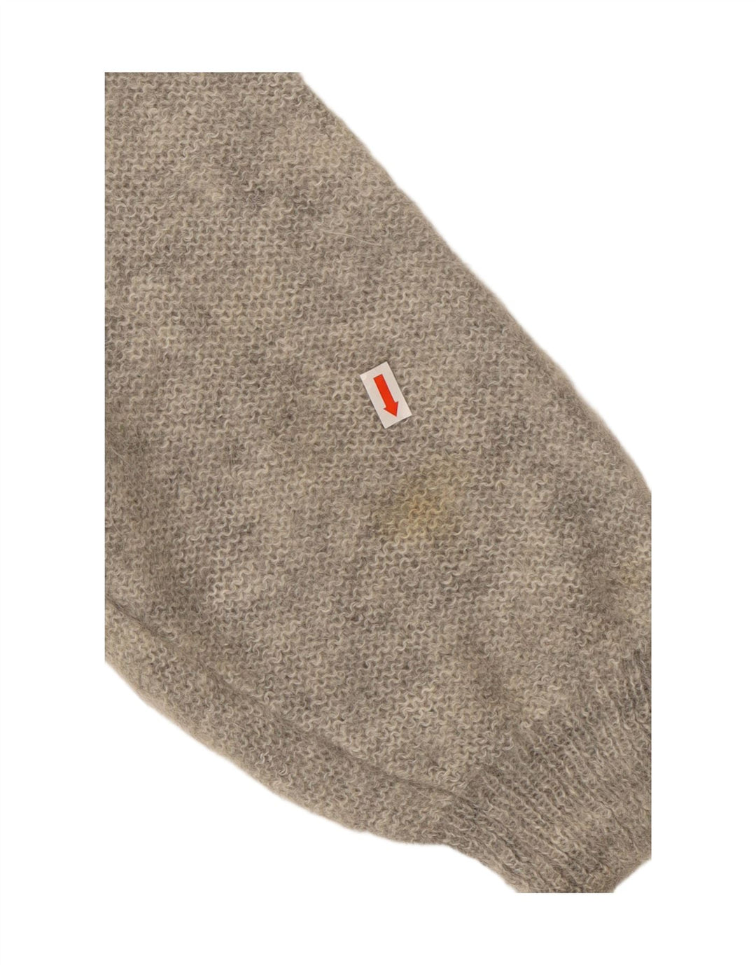 VINTAGE Mujer Cuello Tortuga Jersey Jersey Reino Unido 18 XL Gris Floral Mohair