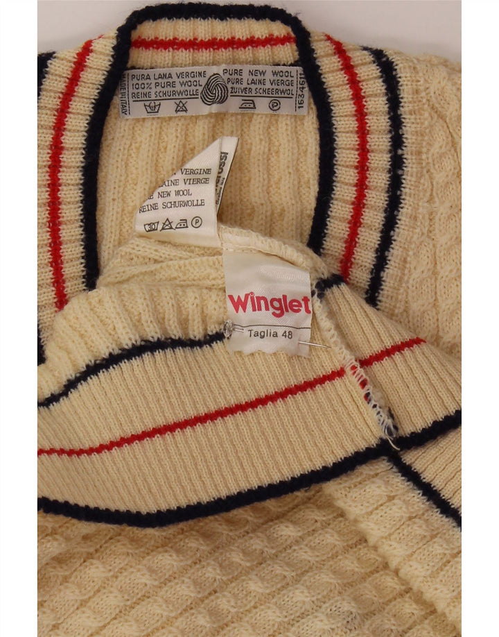 Winglet Camiseta sin mangas para hombre IT 48 Medium Off White Wool