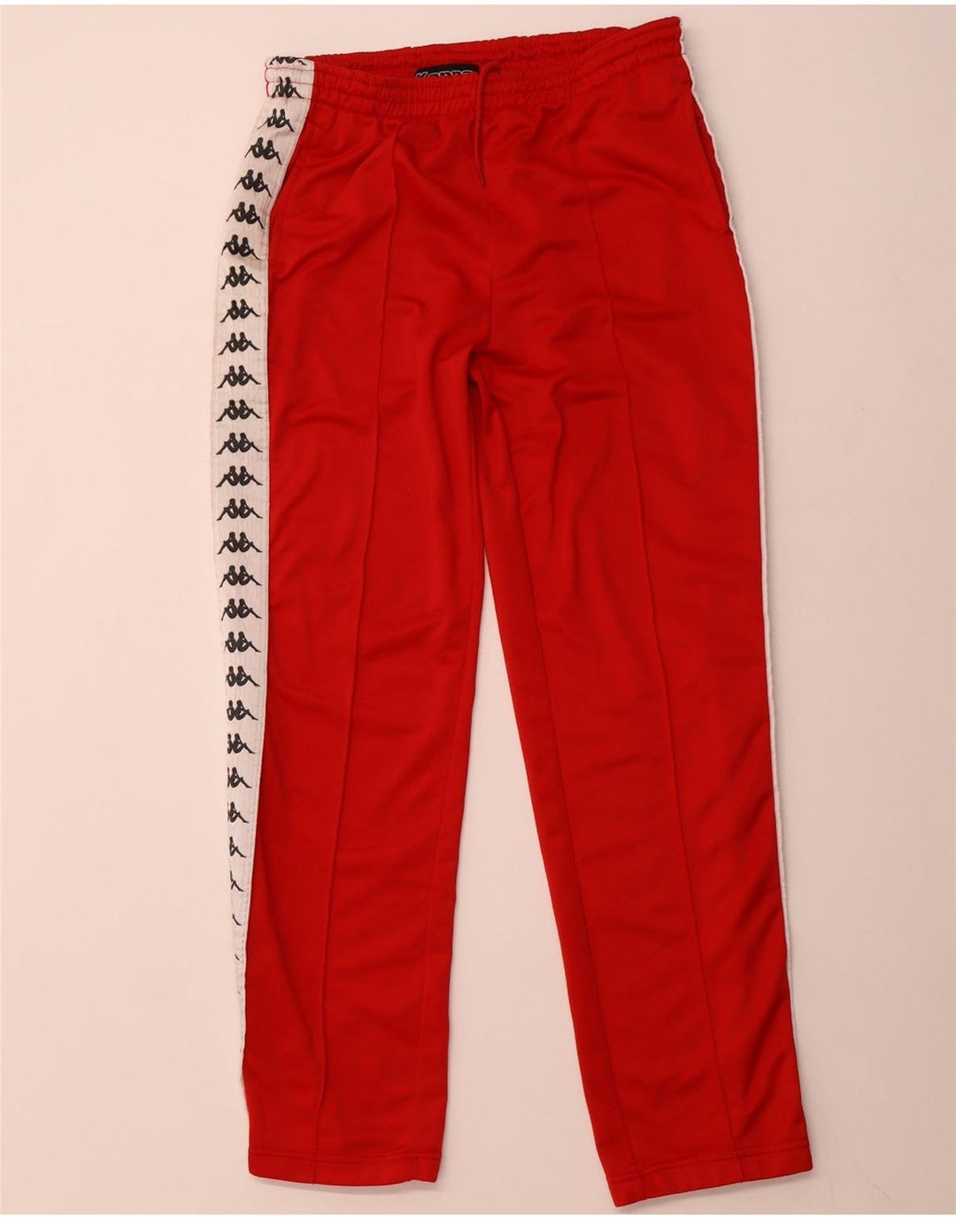 KAPPA Hombre Pantalones De Chándal Gráfico Poliéster Rojo Mediano