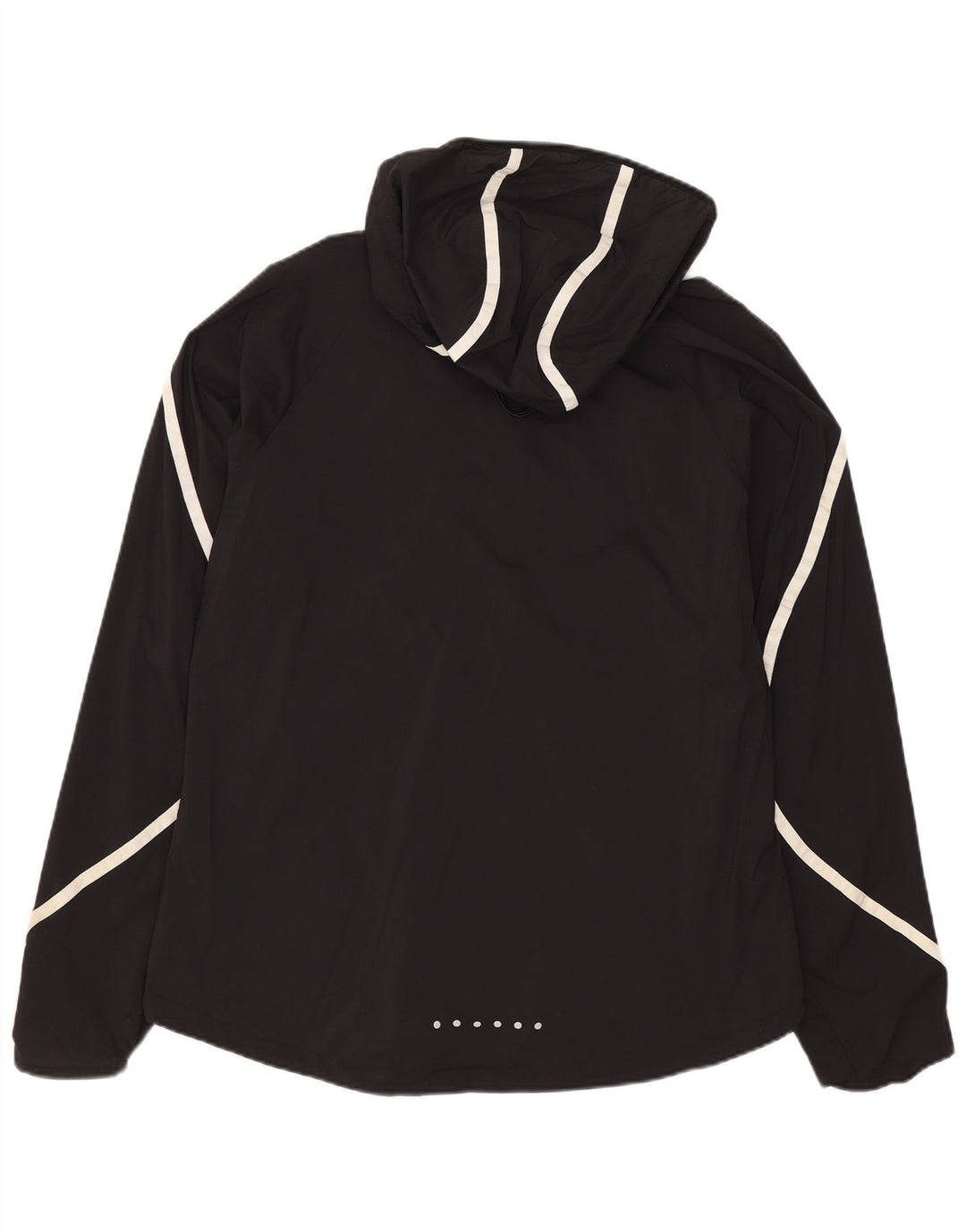 Nike - Chaqueta de chándal con capucha para mujer, talla M, nailon negro