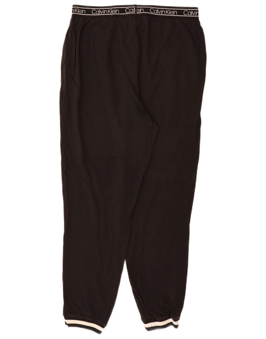CALVIN KLEIN Pantalones de chándal con estampado gráfico para hombre Joggers Large Black Cotton