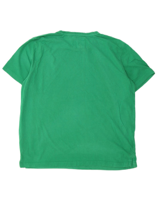 CREW CLOTHING Camiseta para hombre Top XL Algodón verde