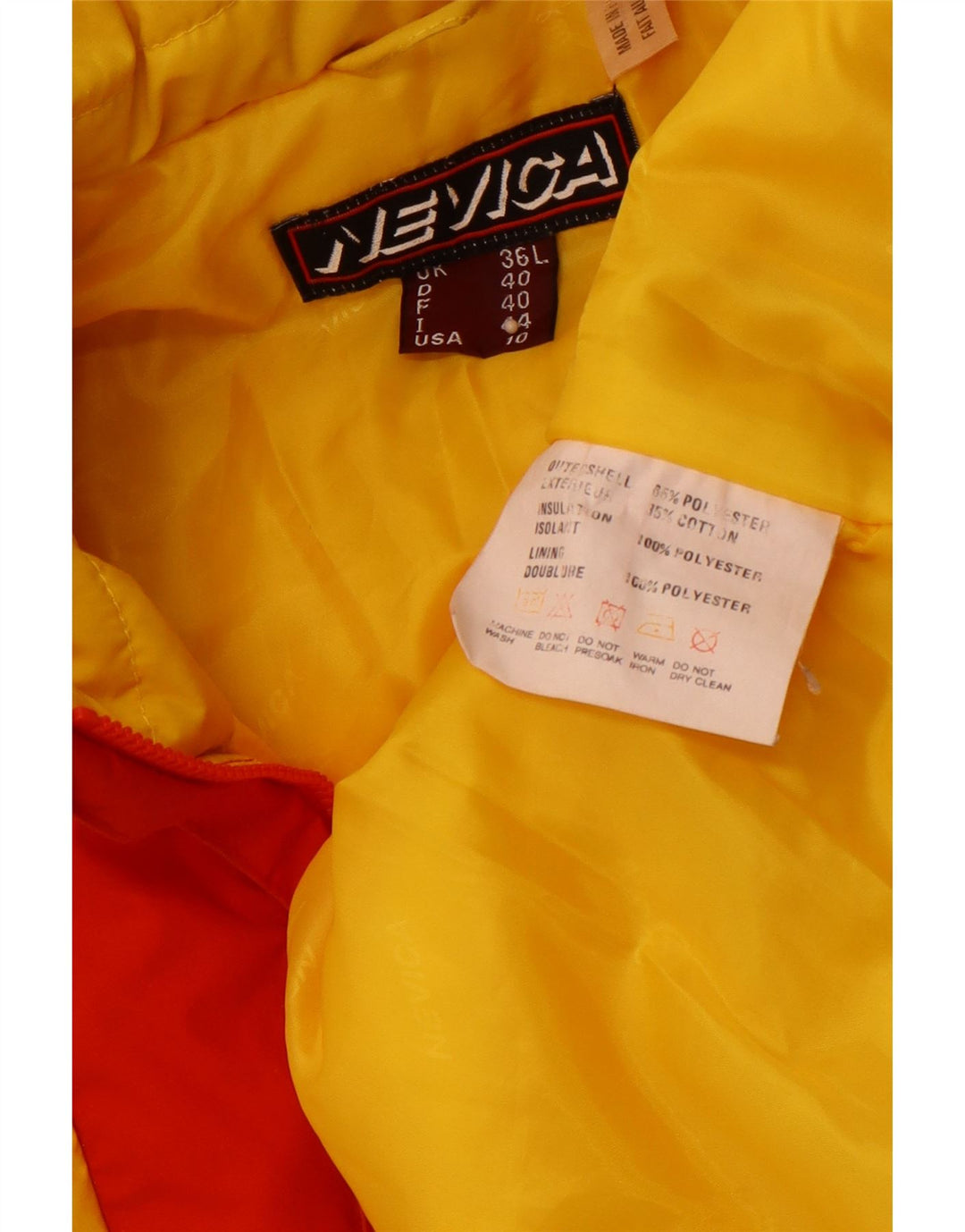 NEVICA Chaqueta cortavientos holgada para hombre UK 36 Small Red Colourblock