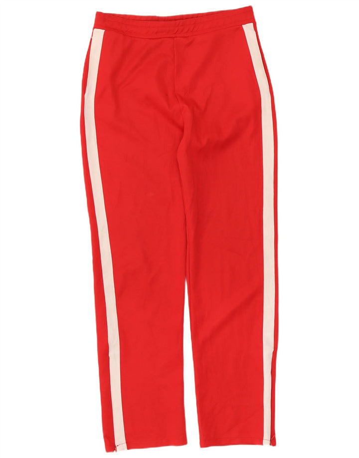 Zara Mujer Pantalón Chándal EU 30 W30 L29 Poliéster Color Block Rojo