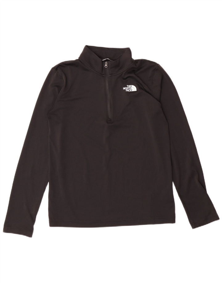 THE NORTH FACE Camiseta de chándal con cuello y cremallera para niño 14-15 años XL Negro