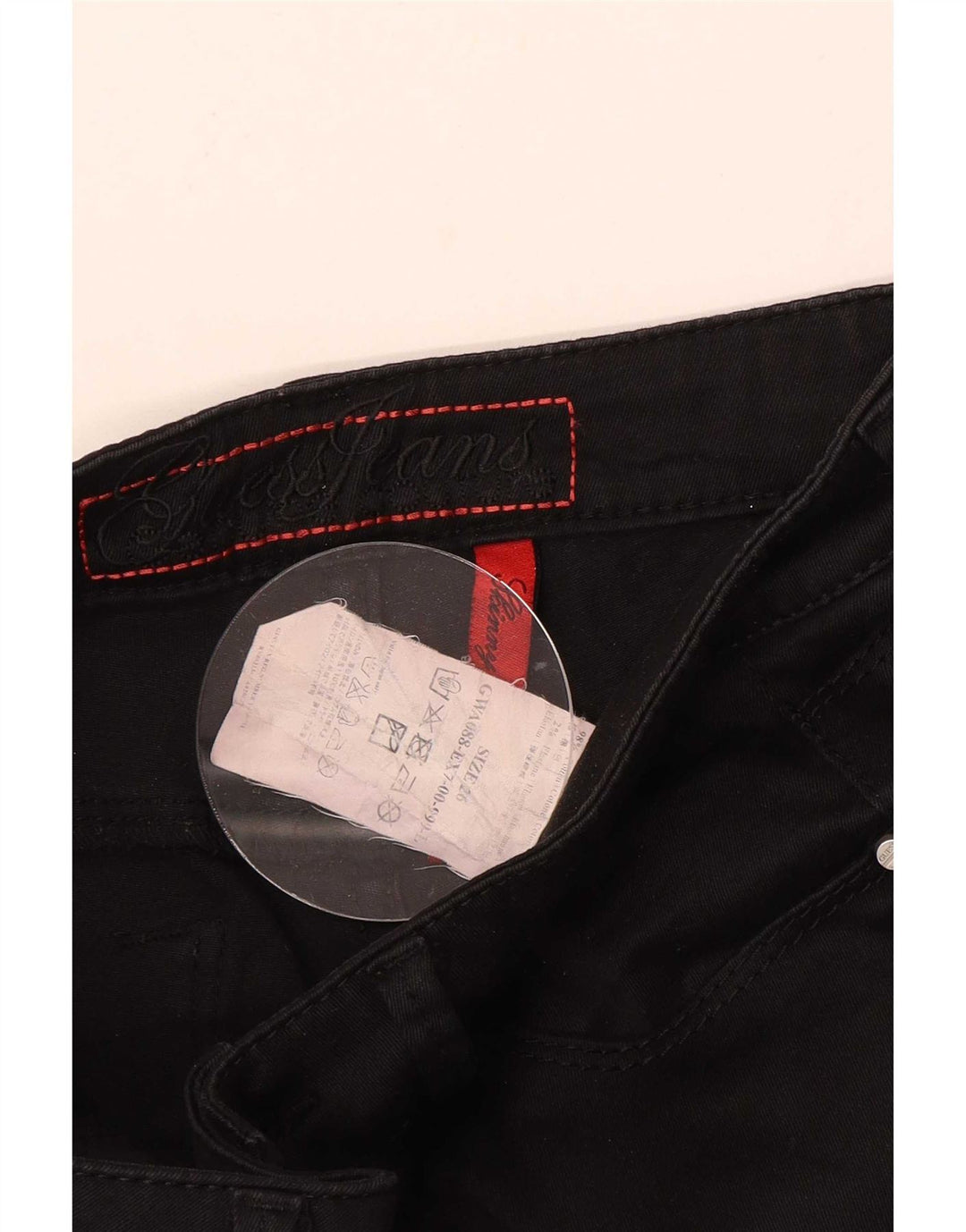 Vaqueros Guess Mujer Slim W26 L33 Algodón Negro