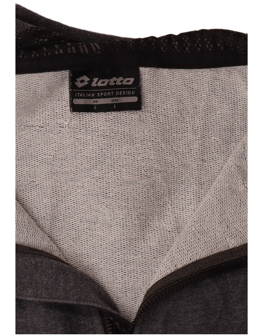 LOTTO Suéter con capucha y cremallera para mujer UK 46 Large Grey