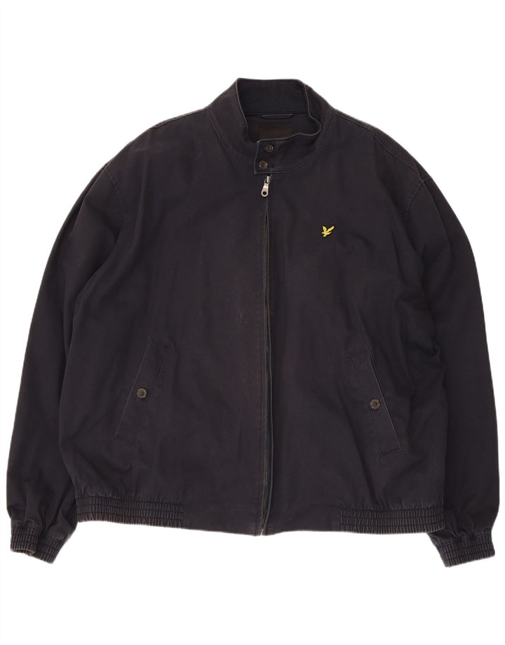 Lyle & Scott Chaqueta Bomber para Hombre UK 44 2XL Algodón Azul Marino