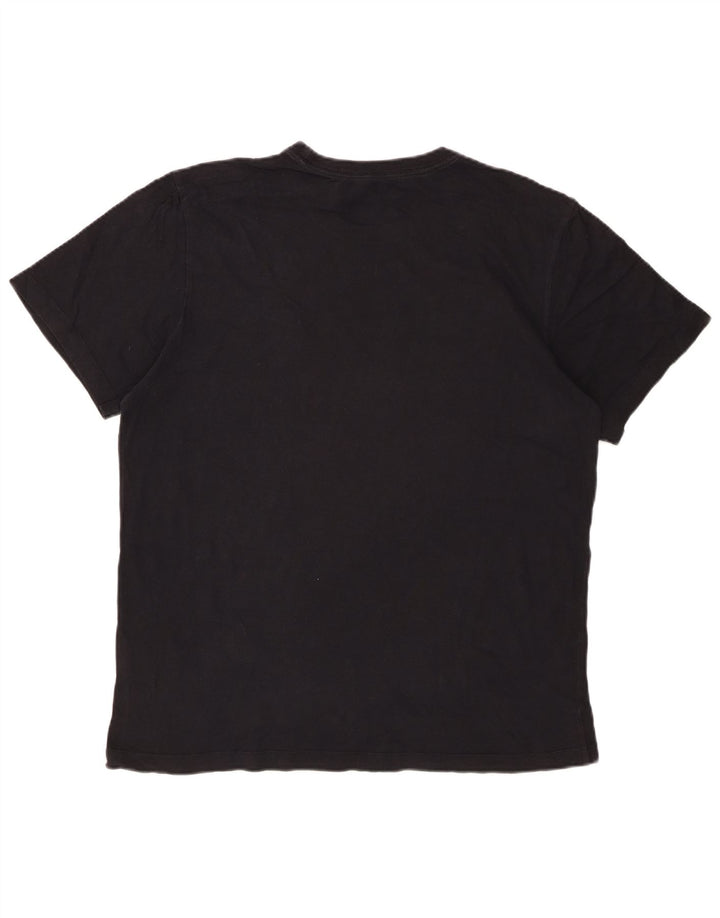 Camiseta NIKE para hombre, talla grande, negra