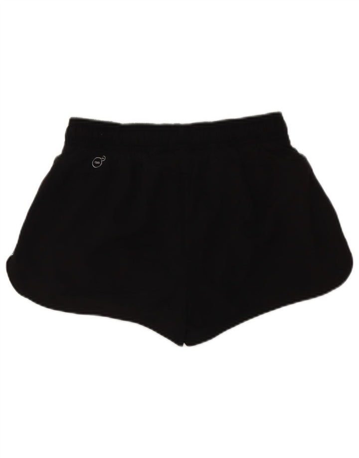 Puma Pantalones cortos deportivos para mujer UK 12 Mediano Negro Geométrico