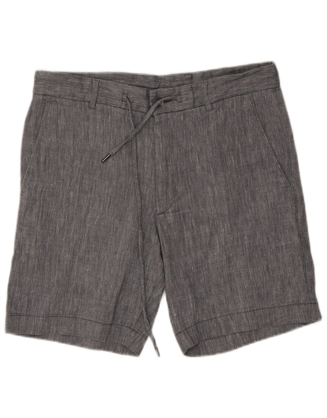 Hugo Boss Pantalones cortos chinos para hombre EU 46 Small W30 Gris